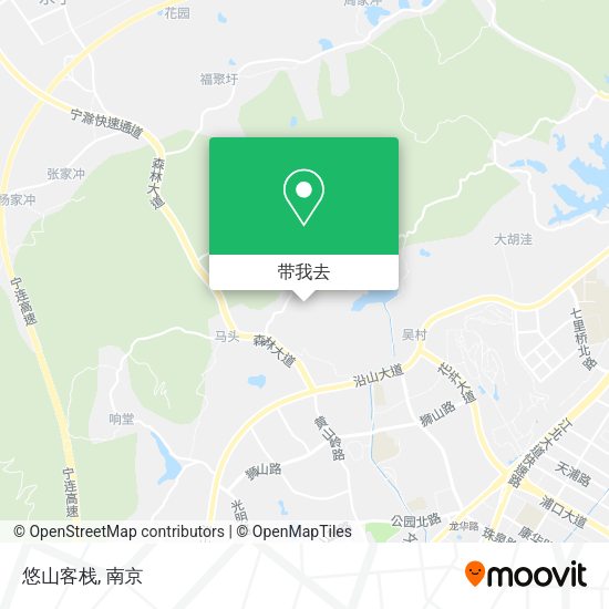 悠山客栈地图