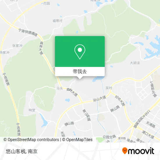 悠山客栈地图