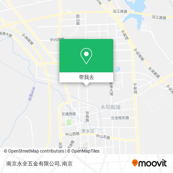 南京永全五金有限公司地图