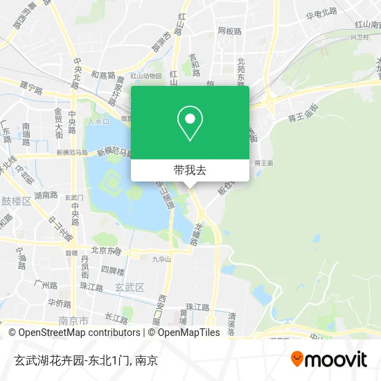 玄武湖花卉园-东北1门地图