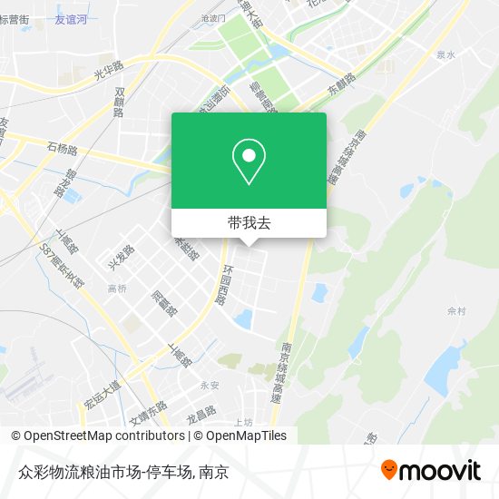 众彩物流粮油市场-停车场地图