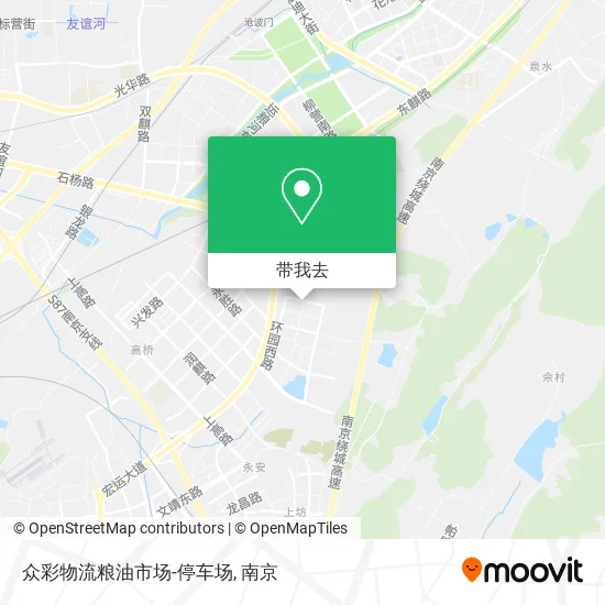 众彩物流粮油市场-停车场地图