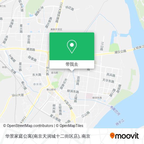 华景家庭公寓(南京天润城十二街区店)地图