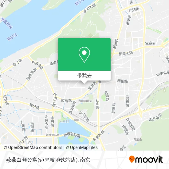 燕燕白领公寓(迈皋桥地铁站店)地图