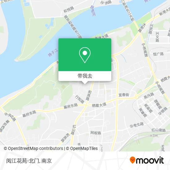 阅江花苑-北门地图