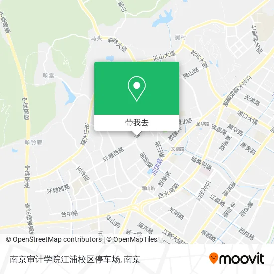 南京审计学院江浦校区停车场地图