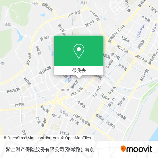 紫金财产保险股份有限公司(张墩路)地图