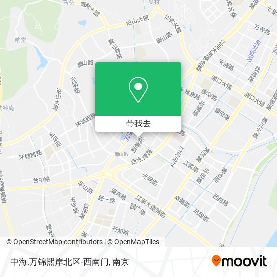 中海.万锦熙岸北区-西南门地图