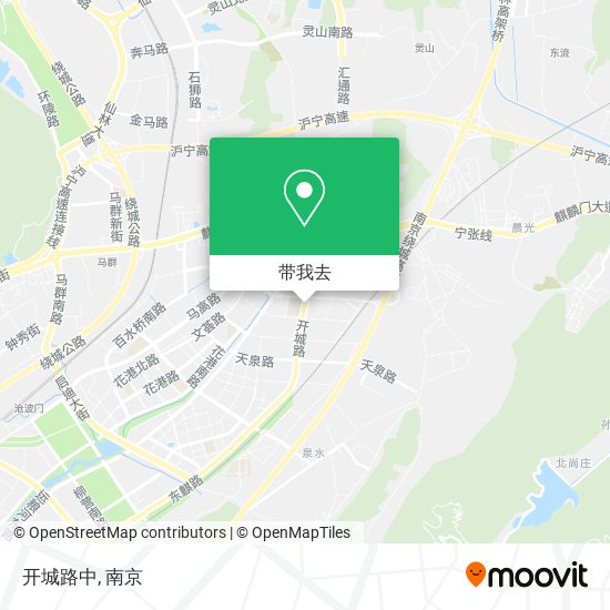 开城路中地图