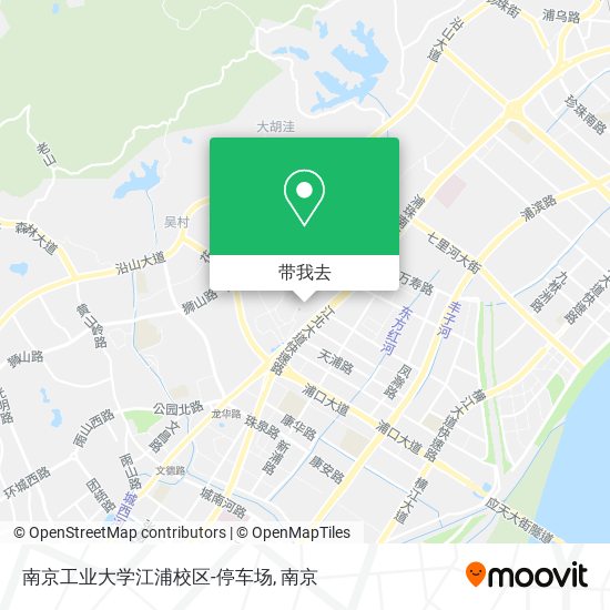南京工业大学江浦校区-停车场地图