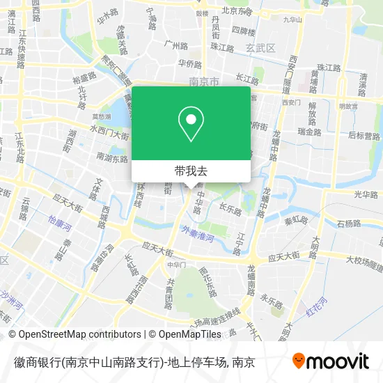 徽商银行(南京中山南路支行)-地上停车场地图