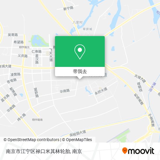 南京市江宁区禄口米其林轮胎地图