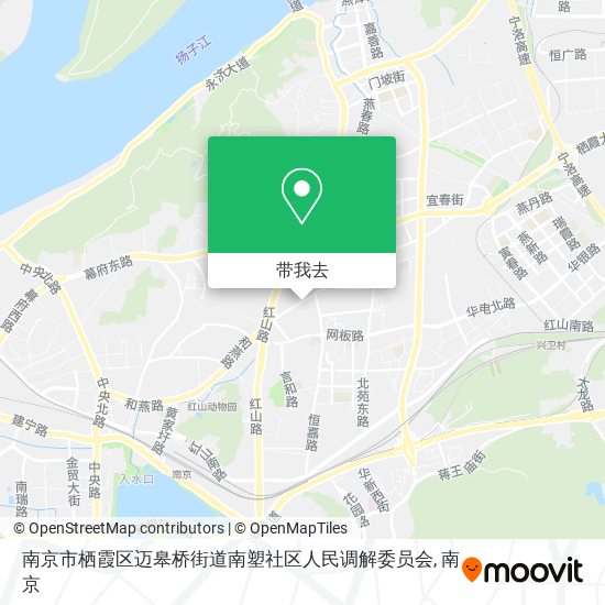 南京市栖霞区迈皋桥街道南塑社区人民调解委员会地图