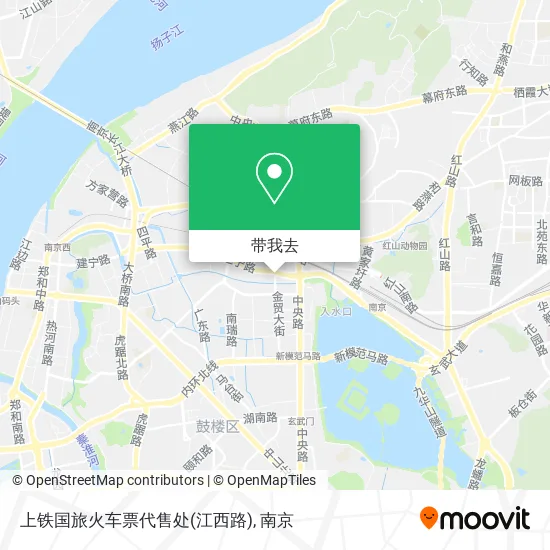 上铁国旅火车票代售处(江西路)地图
