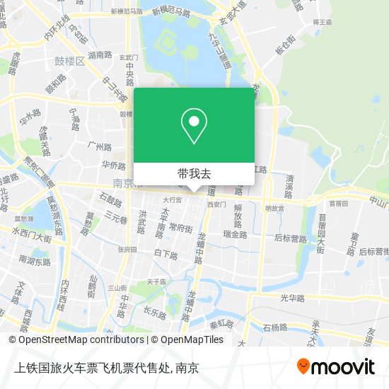 上铁国旅火车票飞机票代售处地图