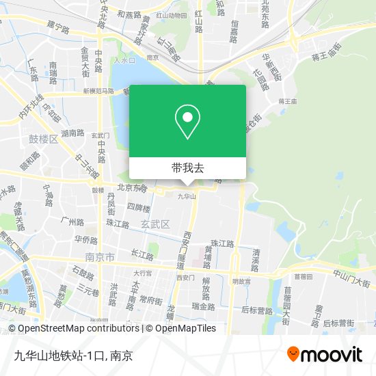 九华山地铁站-1口地图