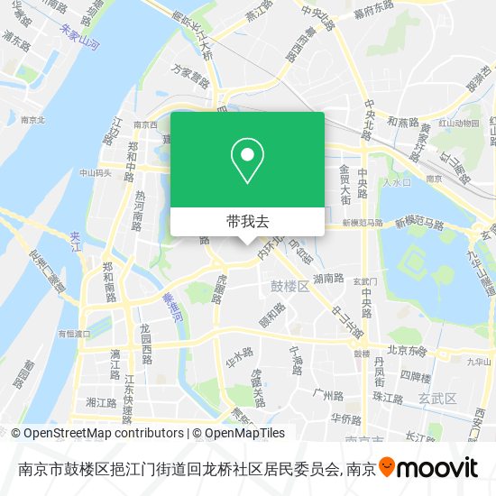 南京市鼓楼区挹江门街道回龙桥社区居民委员会地图