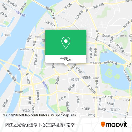 阅江之光瑜伽进修中心(三牌楼店)地图