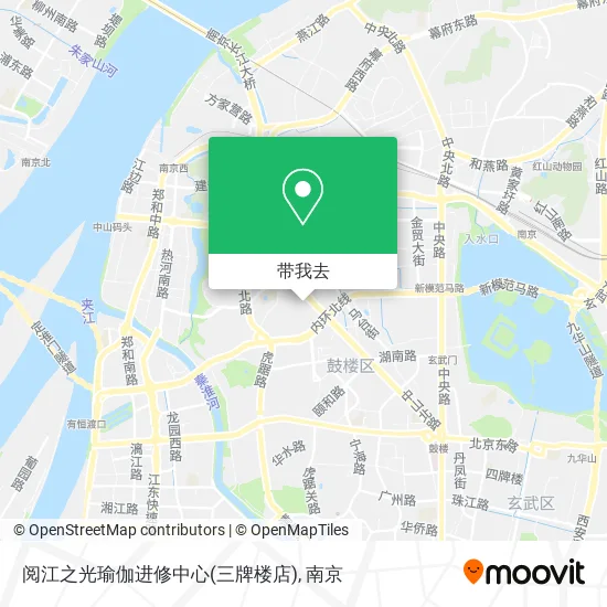 阅江之光瑜伽进修中心(三牌楼店)地图