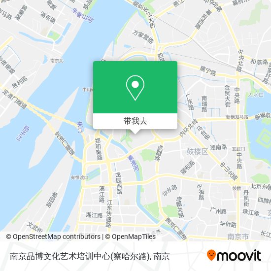 南京品博文化艺术培训中心(察哈尔路)地图