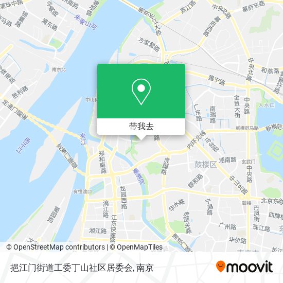挹江门街道工委丁山社区居委会地图
