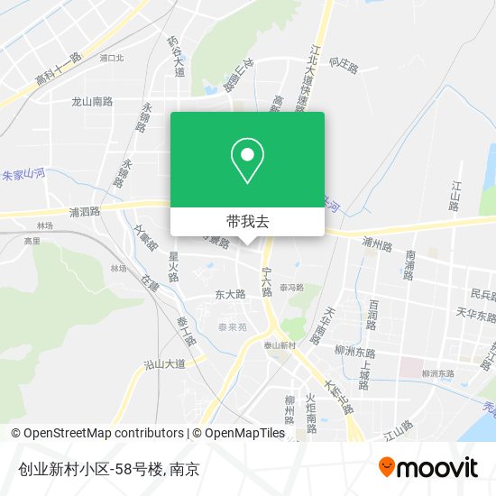 创业新村小区-58号楼地图