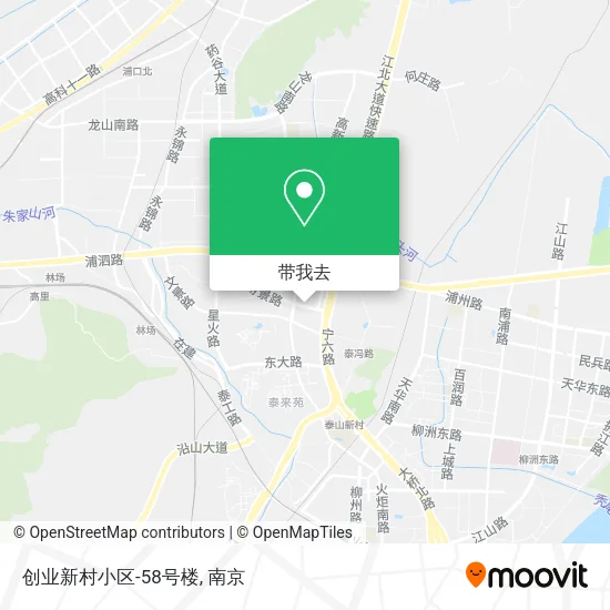 创业新村小区-58号楼地图