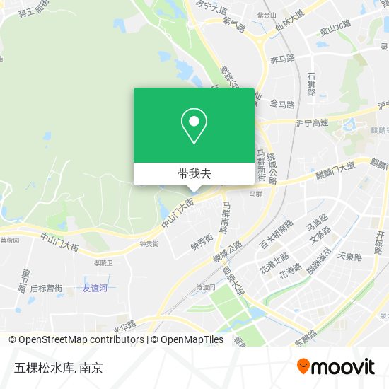 五棵松水库地图