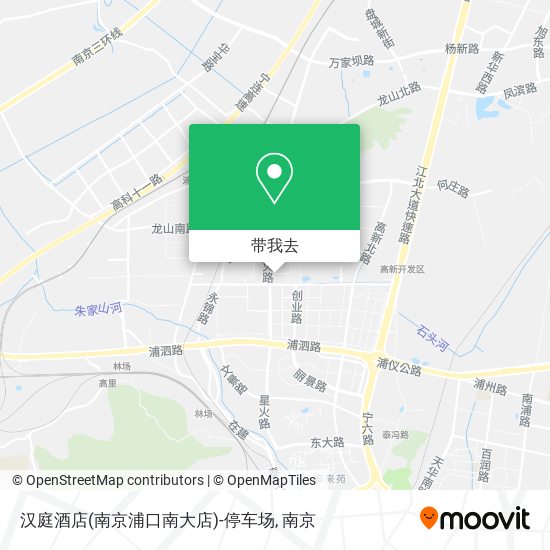 汉庭酒店(南京浦口南大店)-停车场地图