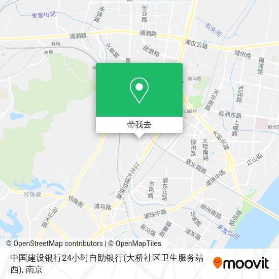 中国建设银行24小时自助银行(大桥社区卫生服务站西)地图