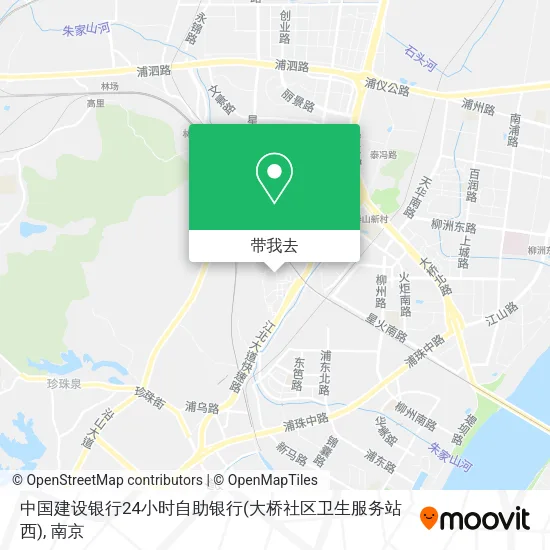 中国建设银行24小时自助银行(大桥社区卫生服务站西)地图