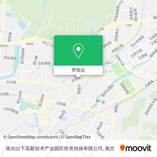 南京白下高新技术产业园区投资担保有限公司地图