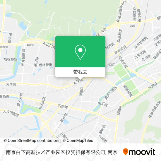 南京白下高新技术产业园区投资担保有限公司地图