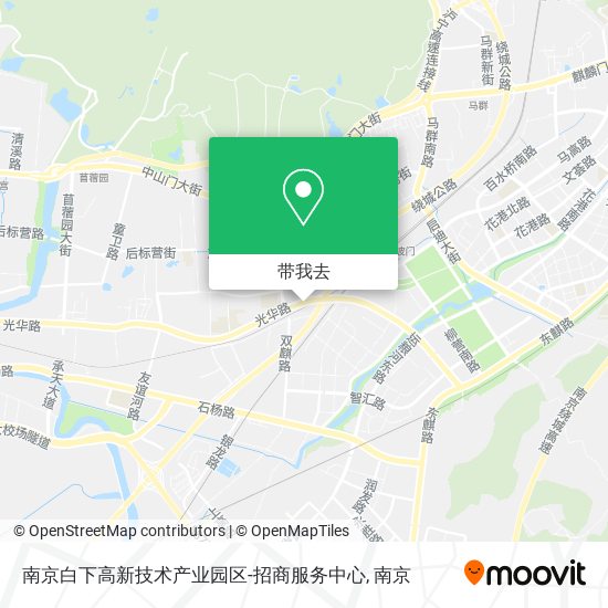 南京白下高新技术产业园区-招商服务中心地图