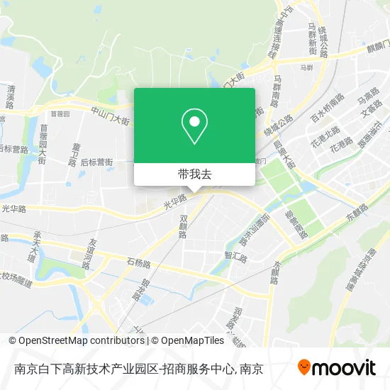 南京白下高新技术产业园区-招商服务中心地图