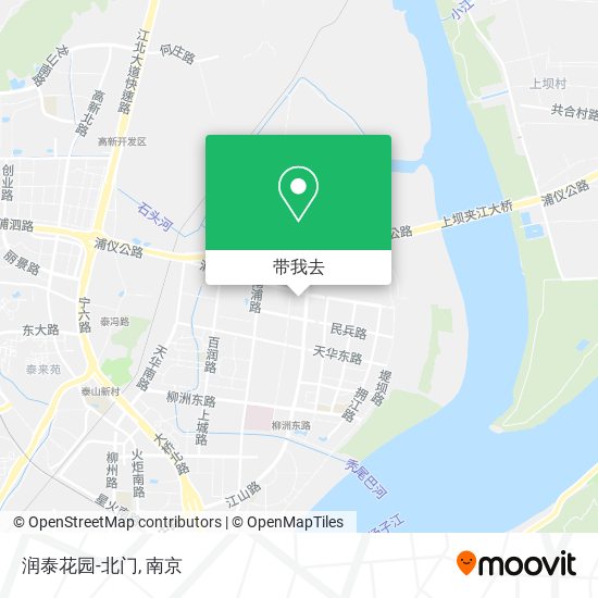 润泰花园-北门地图