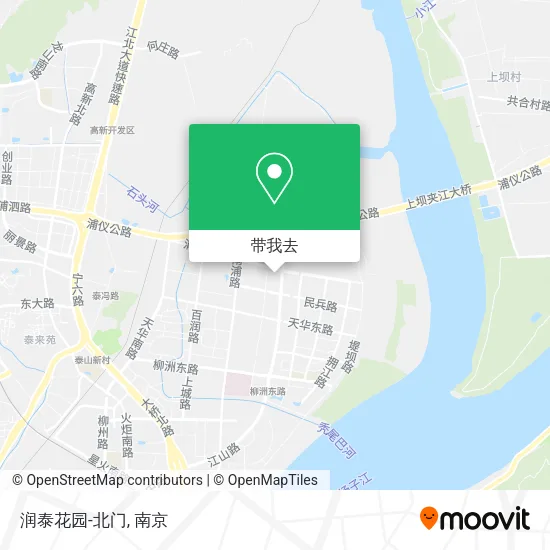 润泰花园-北门地图