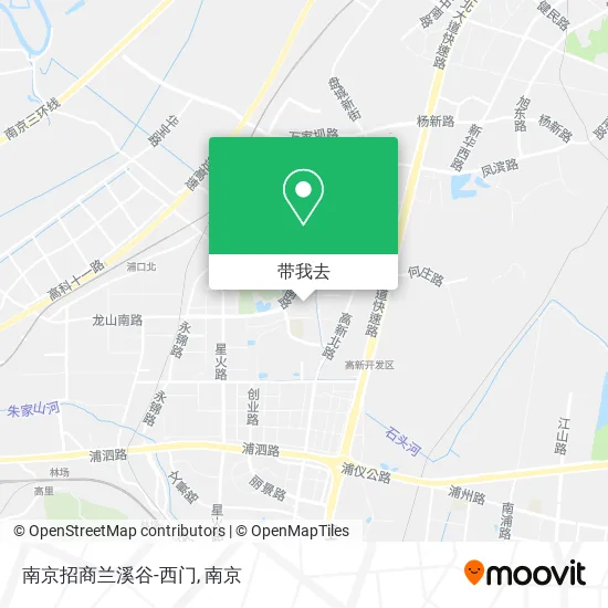 南京招商兰溪谷-西门地图
