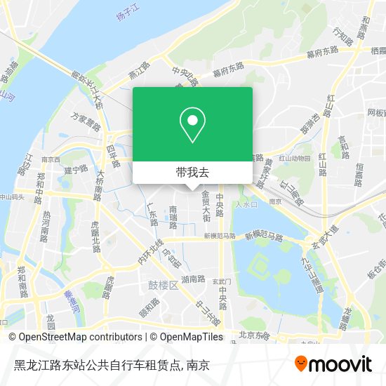 黑龙江路东站公共自行车租赁点地图