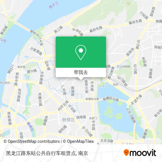 黑龙江路东站公共自行车租赁点地图