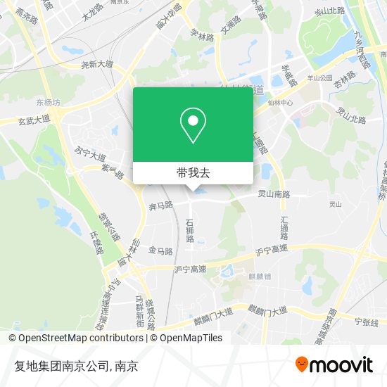 复地集团南京公司地图