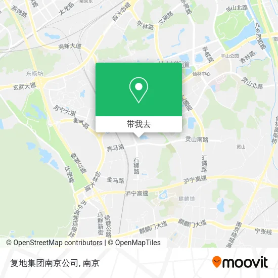 复地集团南京公司地图