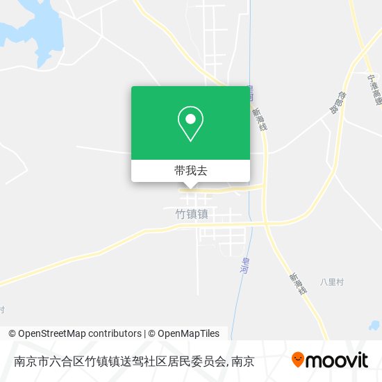 南京市六合区竹镇镇送驾社区居民委员会地图