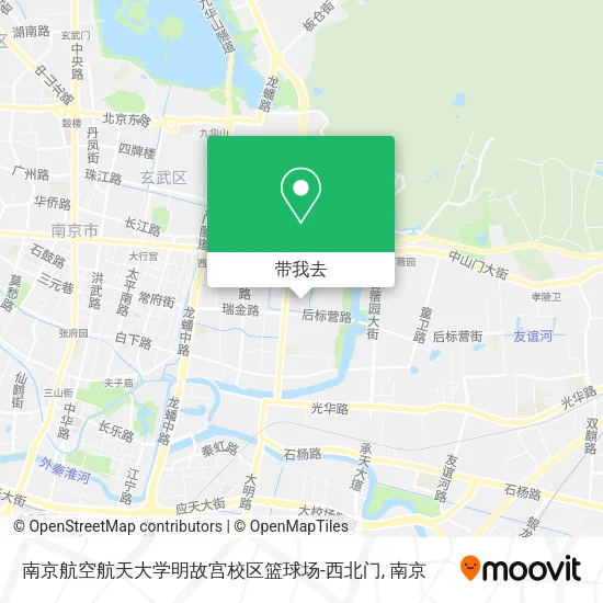 南京航空航天大学明故宫校区篮球场-西北门地图