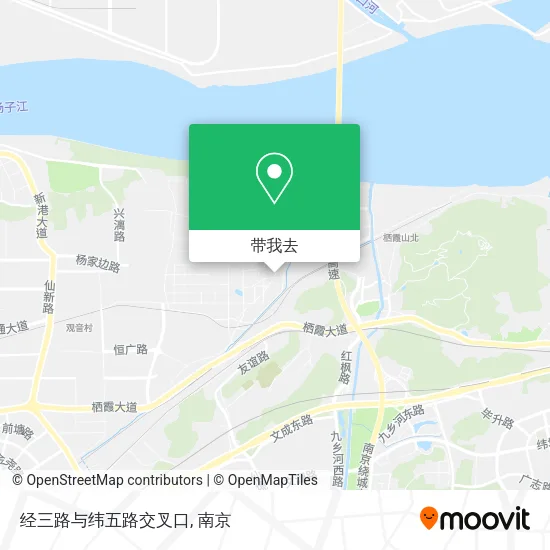经三路与纬五路交叉口地图