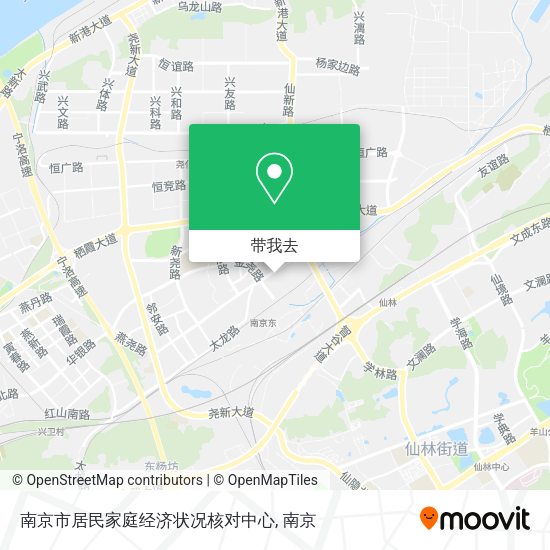 南京市居民家庭经济状况核对中心地图