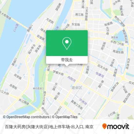 百隆大药房(兴隆大街店)地上停车场-出入口地图