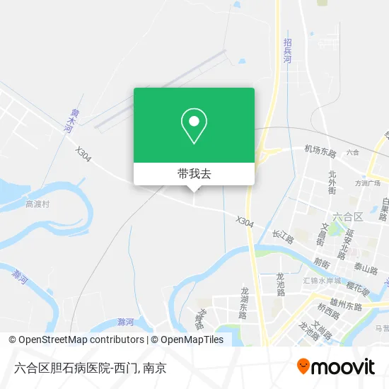 六合区胆石病医院-西门地图