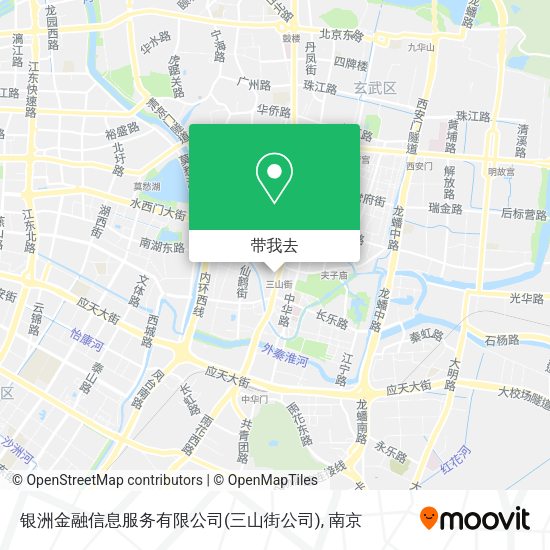 银洲金融信息服务有限公司(三山街公司)地图