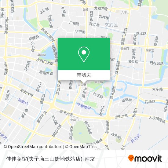 佳佳宾馆(夫子庙三山街地铁站店)地图